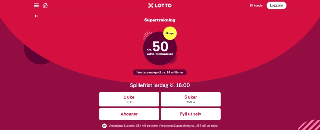 Lotto fra Norsk Tipping