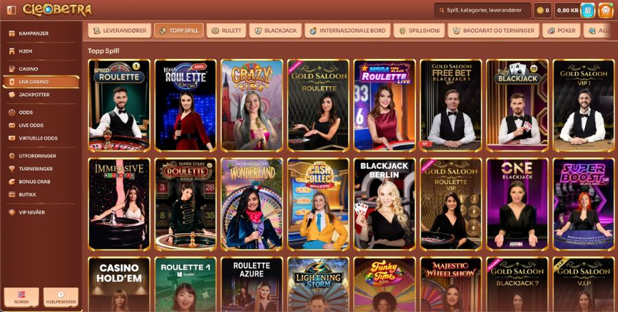 Cleobetra live casino-spill
