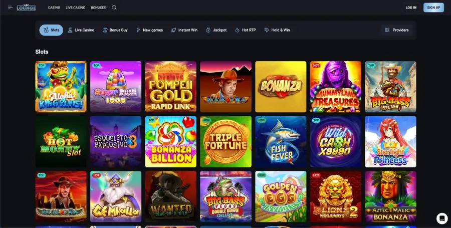 Spilleautomater du finner hos SlotLounge