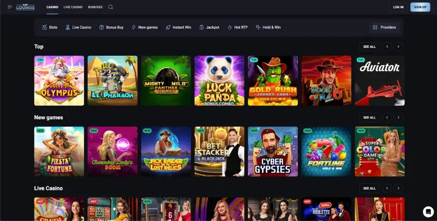 Spillutvalget i casinoet til SlotLounge