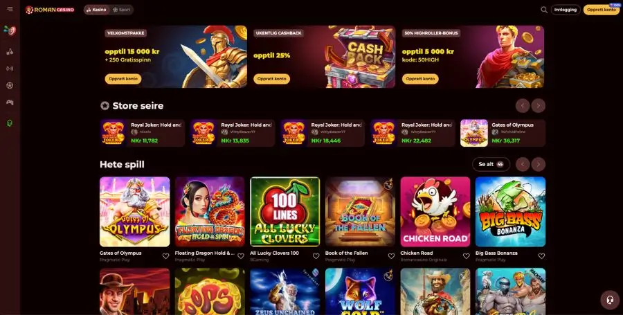 Romancasino - et Google Pay casino