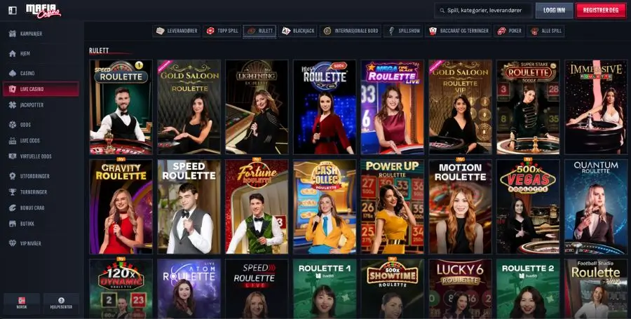 Roulette hos MafiaCasino