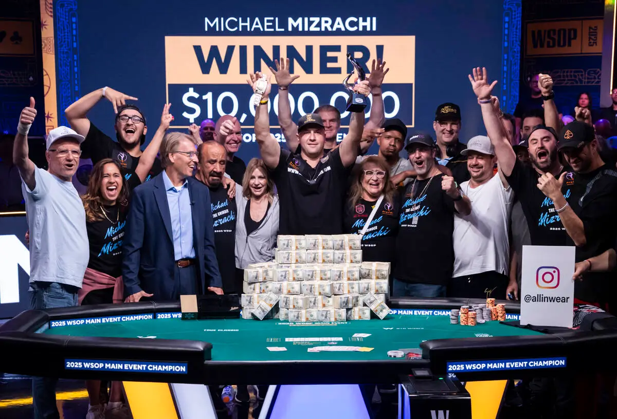 Mizrachi vinner WSOP 2025 – 100 millioner kroner i førstepremie
