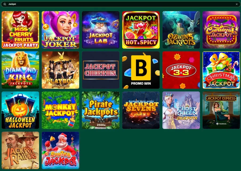 Jackpotspill hos Richard Casino