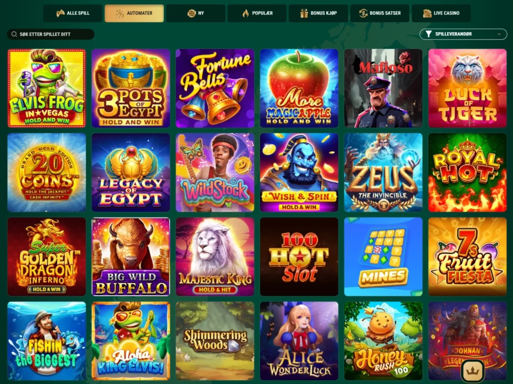 Spilleautomater hos Richard Casino