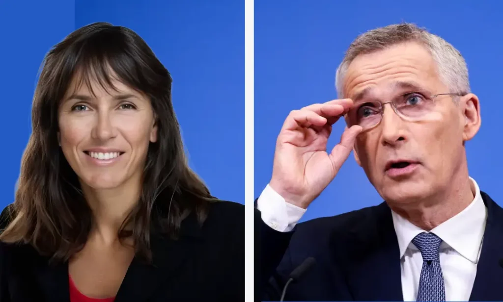 skatteadvokat Bettina Banoun og finansminister Jens Stoltenberg portrettbilder vedrørende skattelotteriet