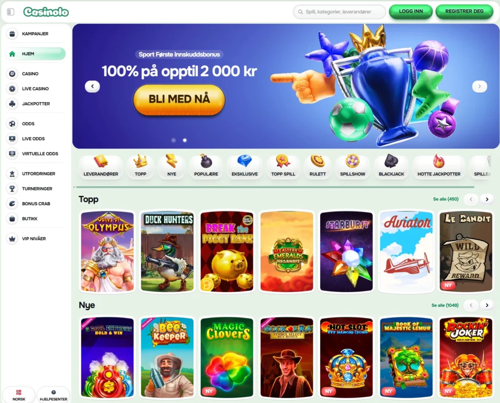 Forsiden til Casinolo