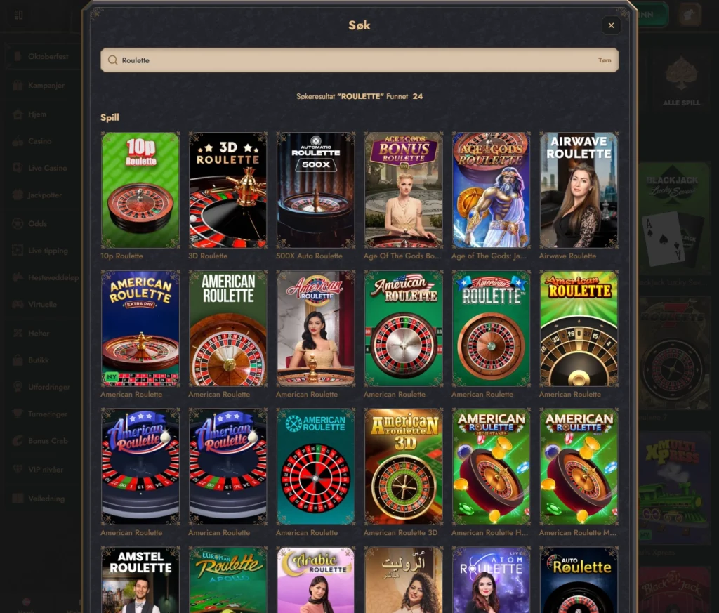 Roulette hos HeroSpin