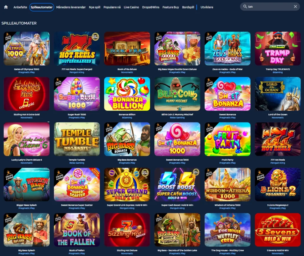 Spilleautomater hos JaaBet