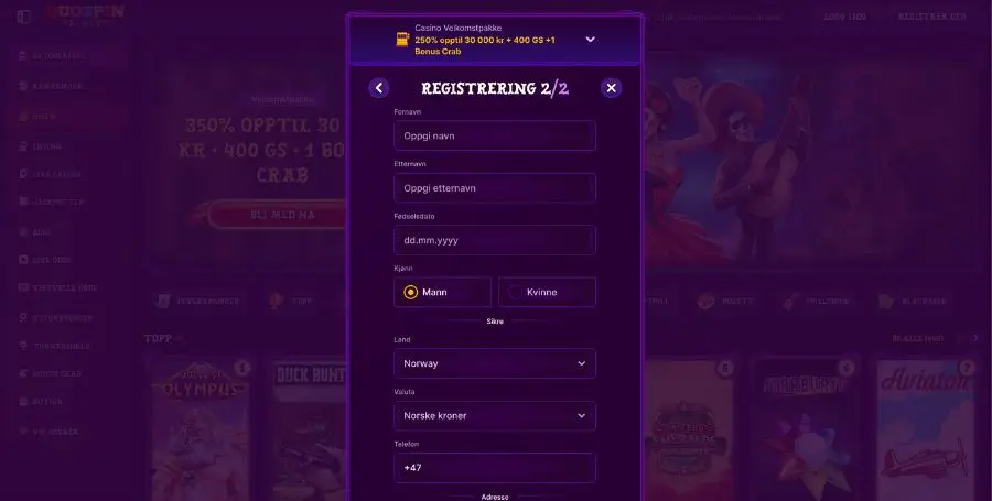Registrering hos Duospin