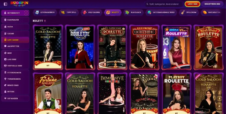Roulette hos Duospin