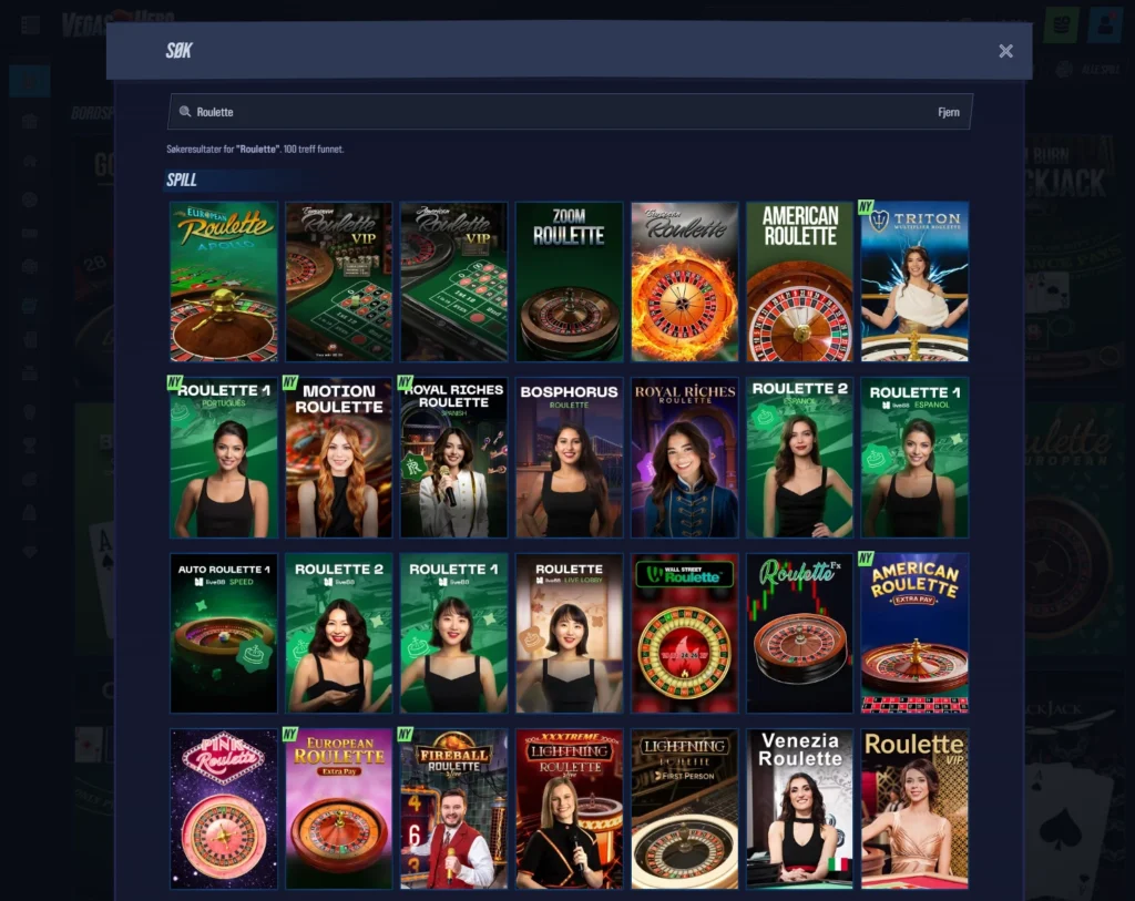 Roulette hos VegasHero