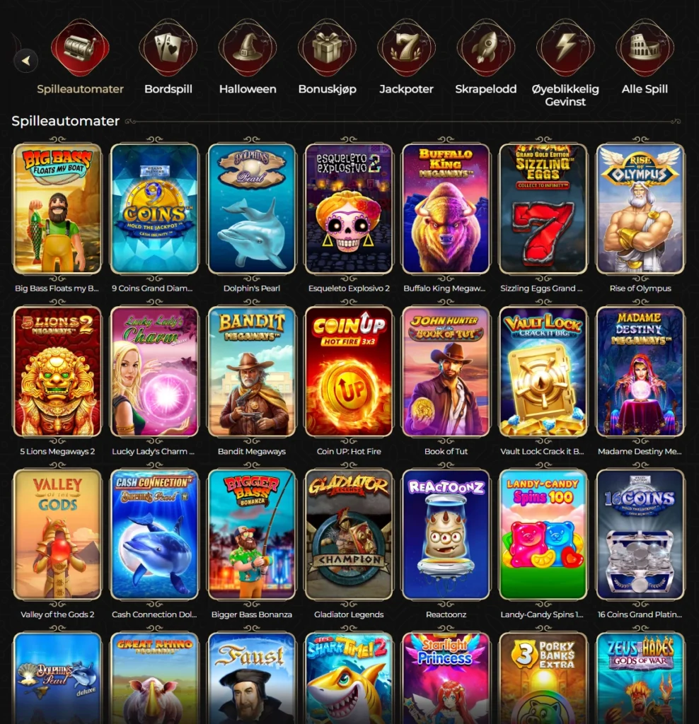 Spilleautomater hos Casina