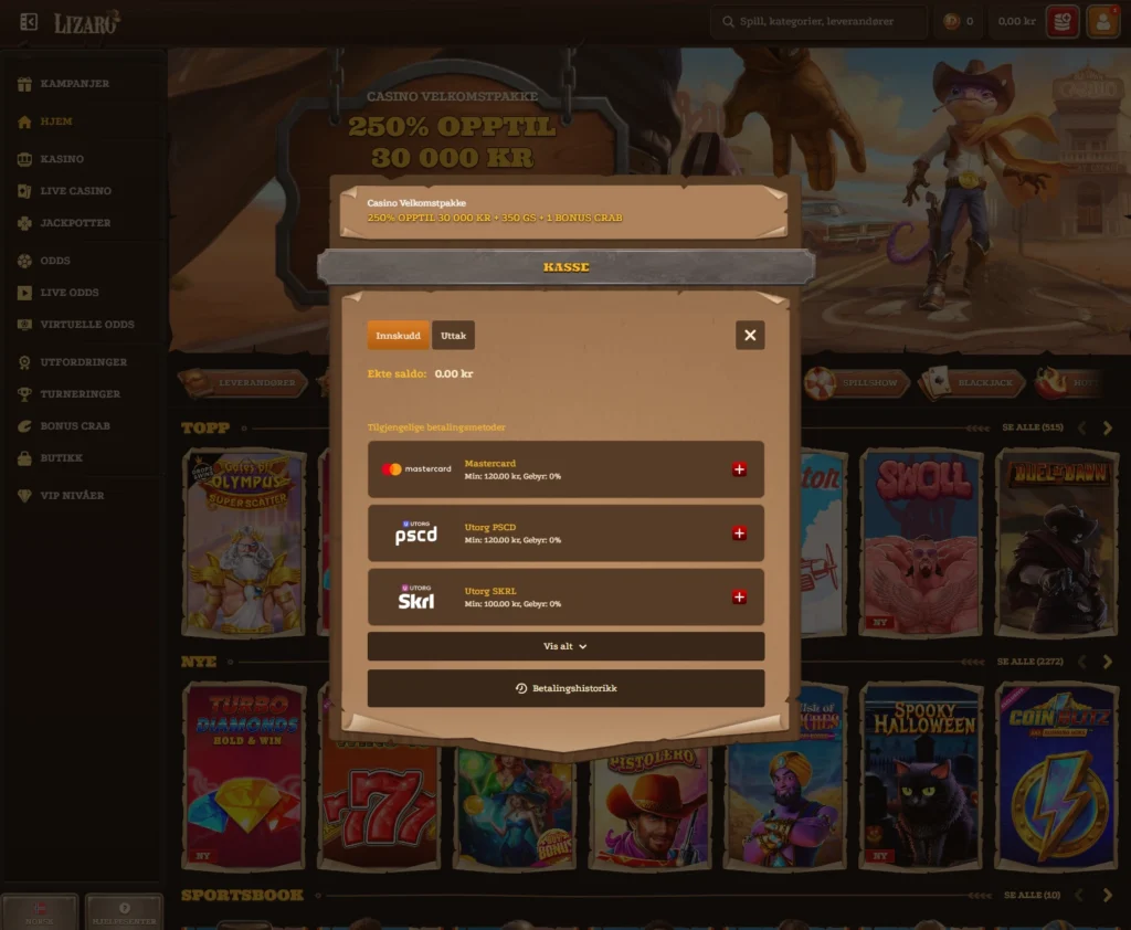 Gjør ditt første innskudd