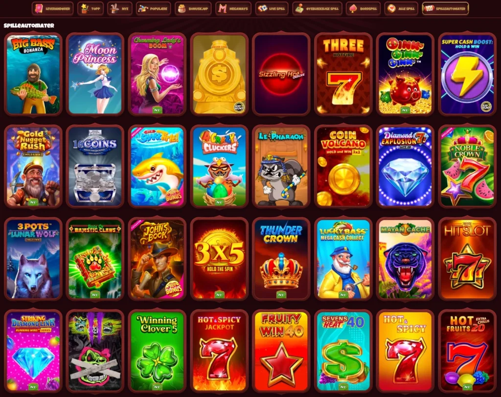 Spilleautomater hos Magius 