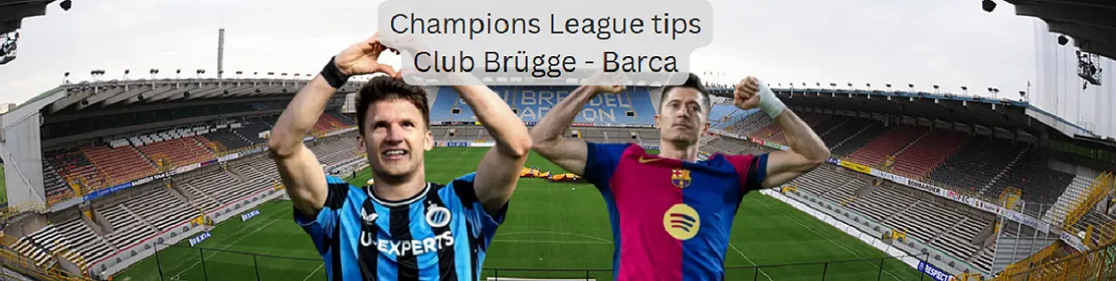 Tipping på Champions League: Brügge Barca