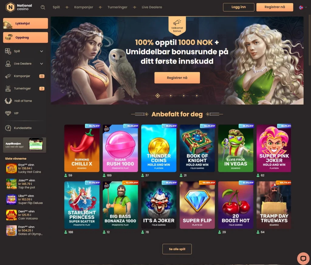 Besøk National Casino