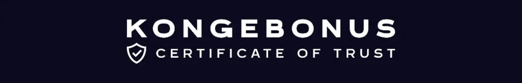 Det er denne logoen, kongebonus certificate of trust, man skal holde utkikk etter på de forskjellige casinoene