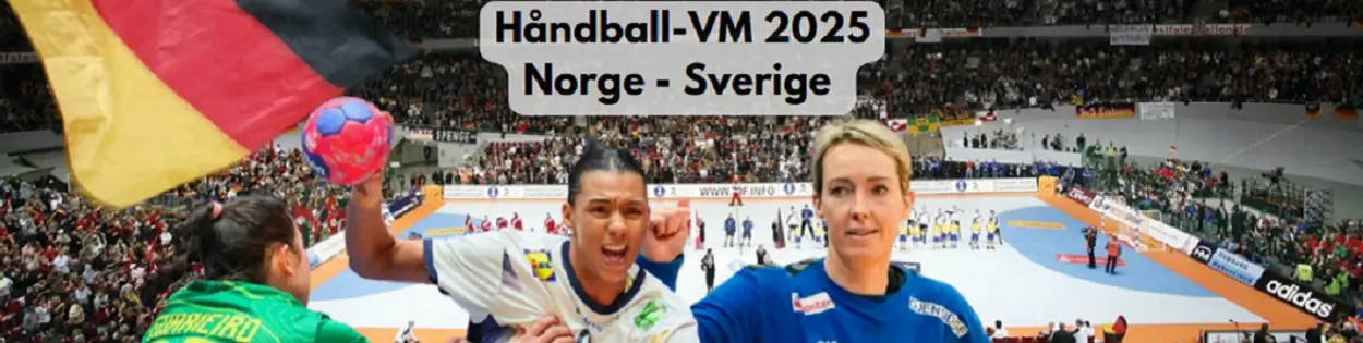 Håndball-VM 2025 Norge Sverige oddstips