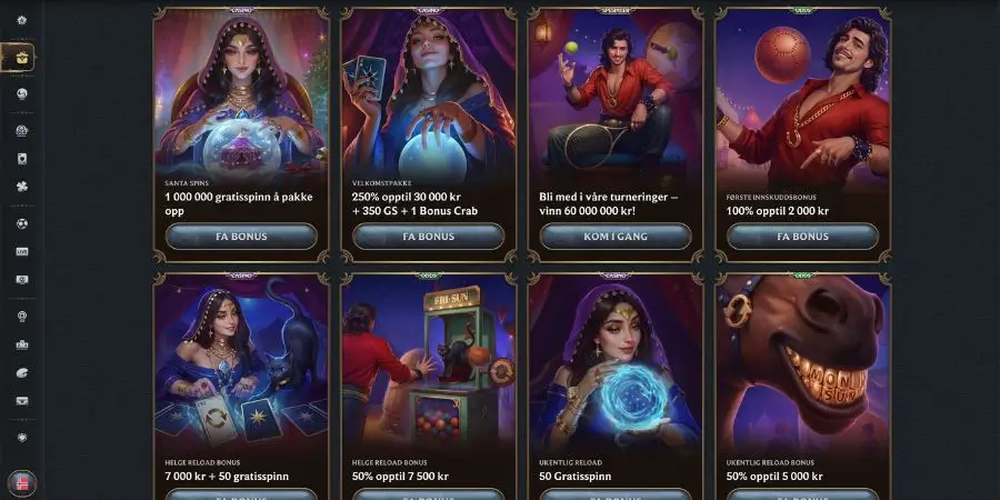 Bonuser og kampanjer hos AstroMania