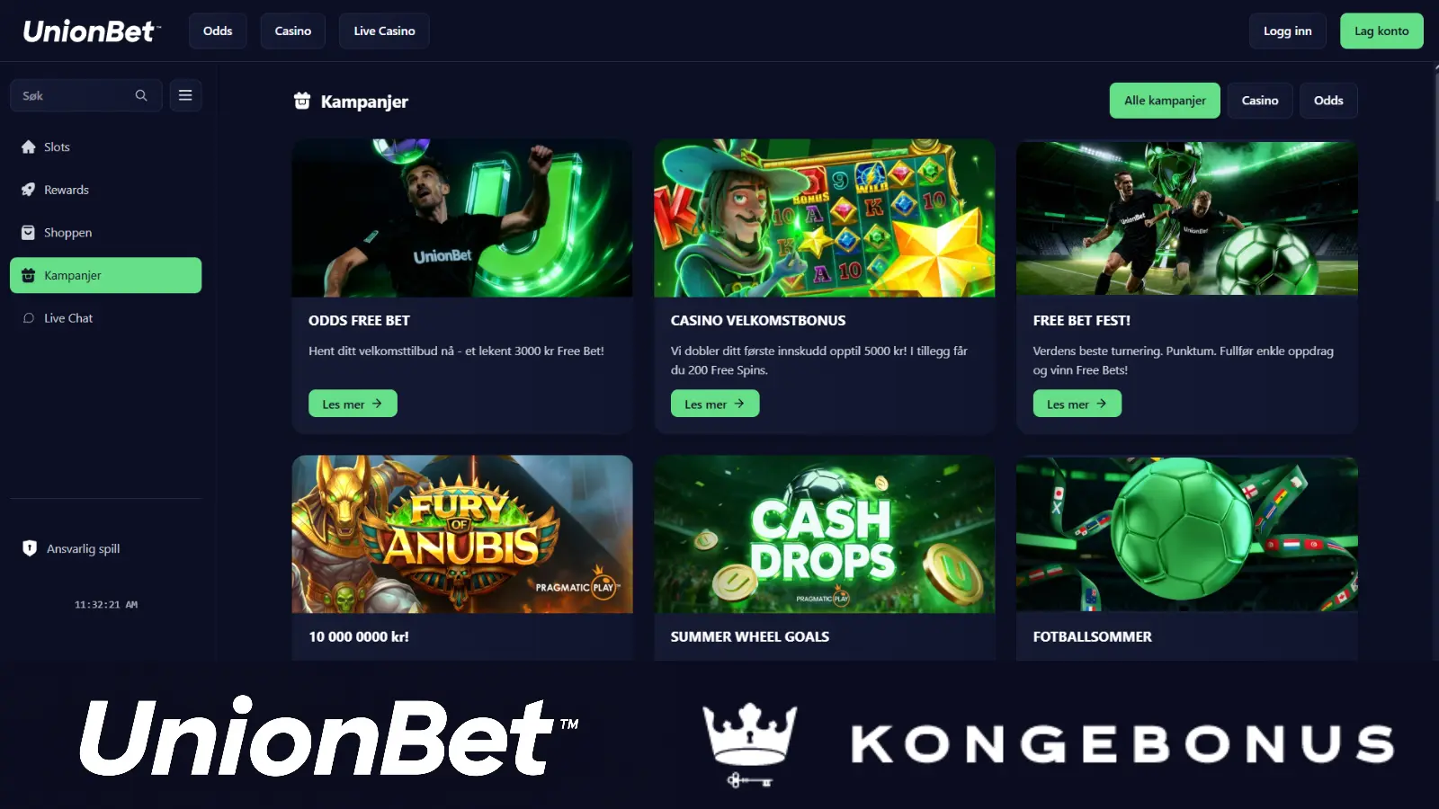 Bonuser og kampanjer hos UnionBet