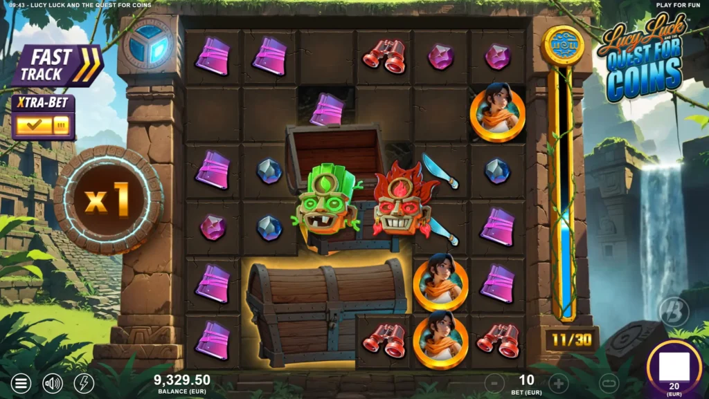 Lås opp Skattkister I Lucy Luck and the Quest for Coins for å få modifikatorer