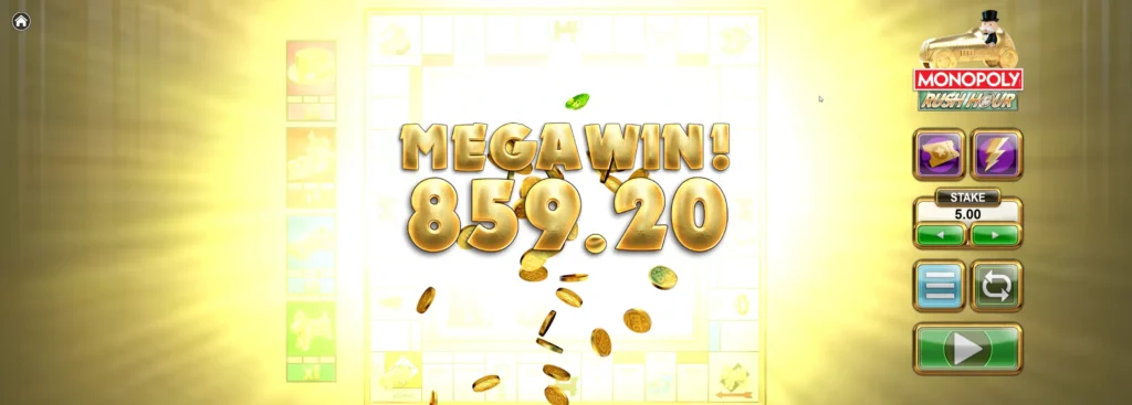 monopoly rush hour megagevinst