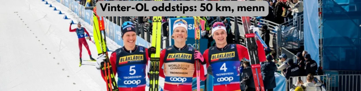 vinter-OL oddstips 50 km menn