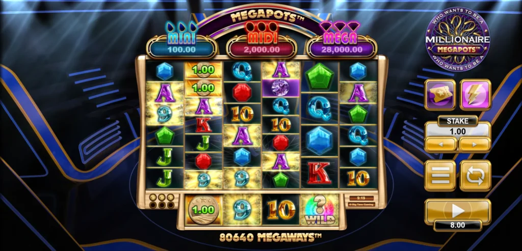 Hovedspillet har opptil 200 704 gevinstveier