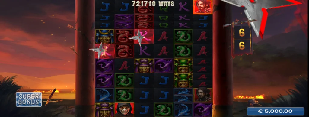 Kastestjernefunksjonen i Bushido Gold