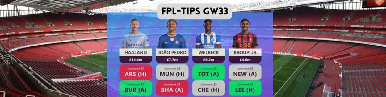 FPL tips GW33
