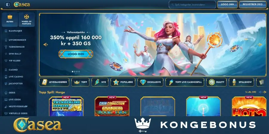 Norsk startside hos Casea