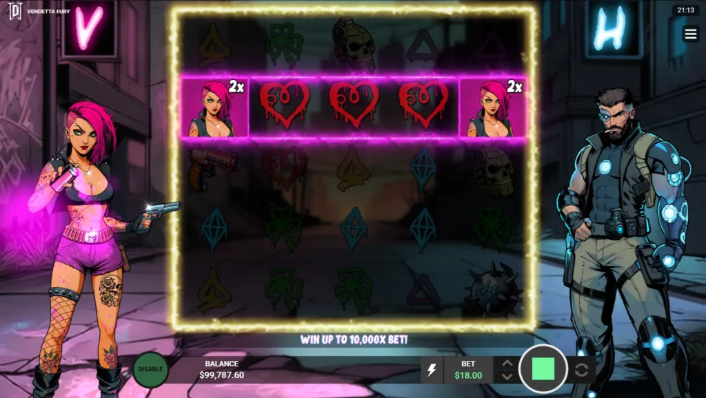 Vandal-funksjonen med rosa sone