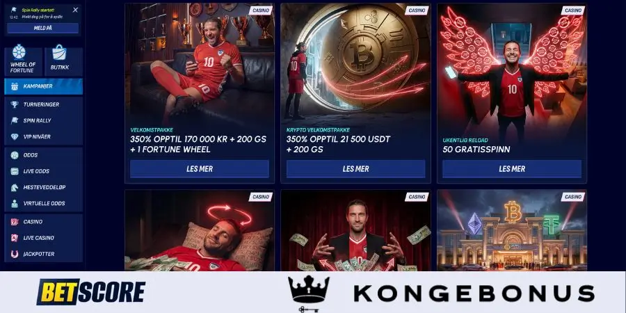 Bonuser og kampanjer hos BetScore