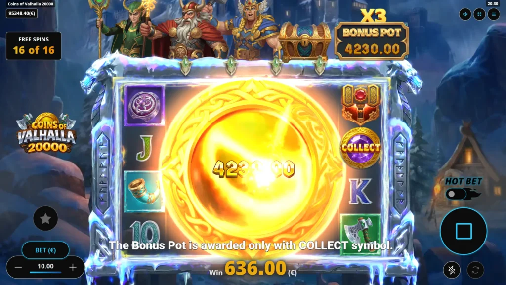 Bonusspinn i Coins of Valhalla 20000