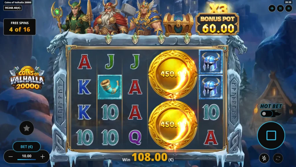 Gratisspinn i Coins of Valhalla 20000