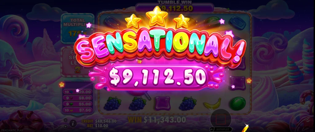 Storgevinst i Sweet Bonanza 2500