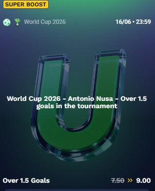 Oddsboost UnionBet Antonio Nusa