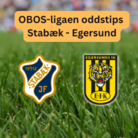 Oddstips OBOS-ligaen Stabæk - Egersund