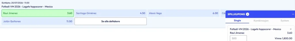 Odds Raul Jimenez CasinoFriday