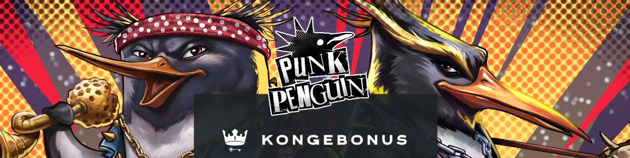 Promosjonsbanner for print studios slot punk penguin