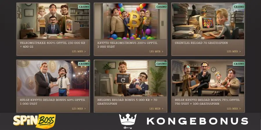 Bonuser og kampanjer hos SpinBoss