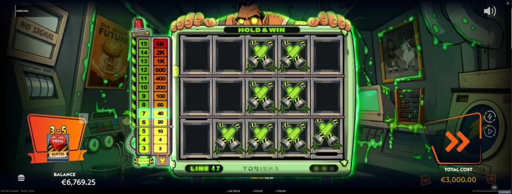 Hold & Win-bonusen i Enriched