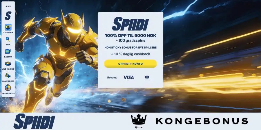 Norsk startside hos Spiidi
