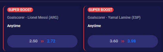 oddsboost Yamal Messi VM-finalen