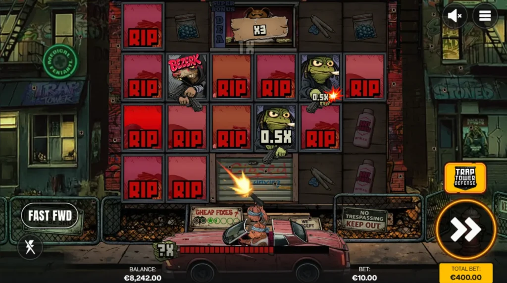 Tower Defense med skuddutveksling