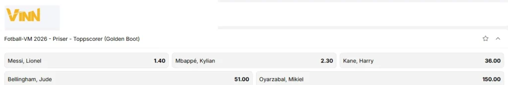 oddsboost på Kylian Mbappe og VMs toppscorer
