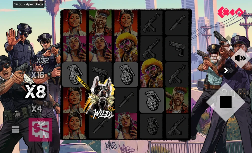 Wild-symbol i Apex Dregs