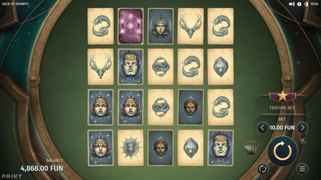 Hovedspillet i Deck of Divinity