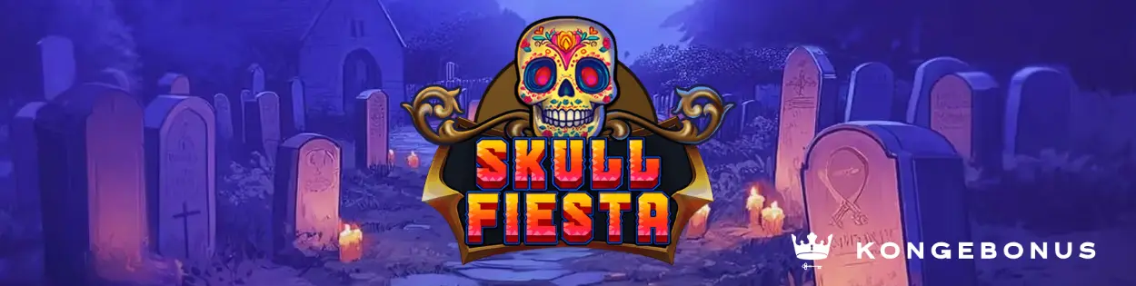 banner for spilleautomat anmeldelse skull fiesta